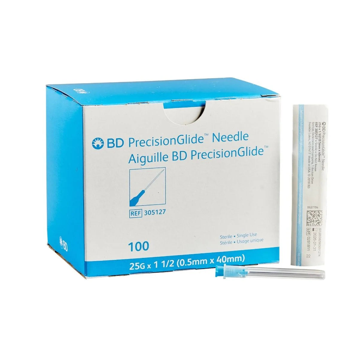 BD PrecisionGlide™ Sterile Hypodermic Needles | 100/Box