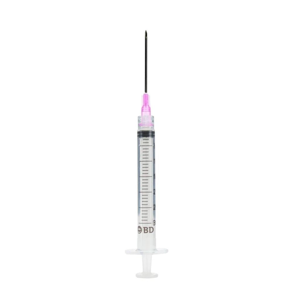 BD 3 mL Luer-Lok™ Syringes with PrecisionGlide™ Needles | 100/Box