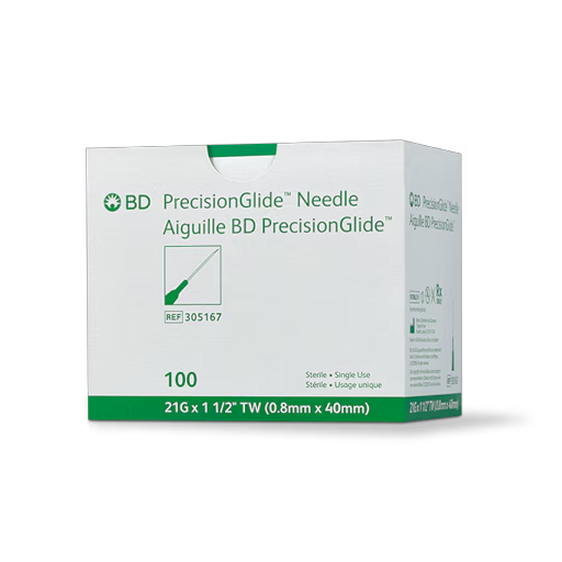 BD PrecisionGlide™ Sterile Hypodermic Needles | 100/Box