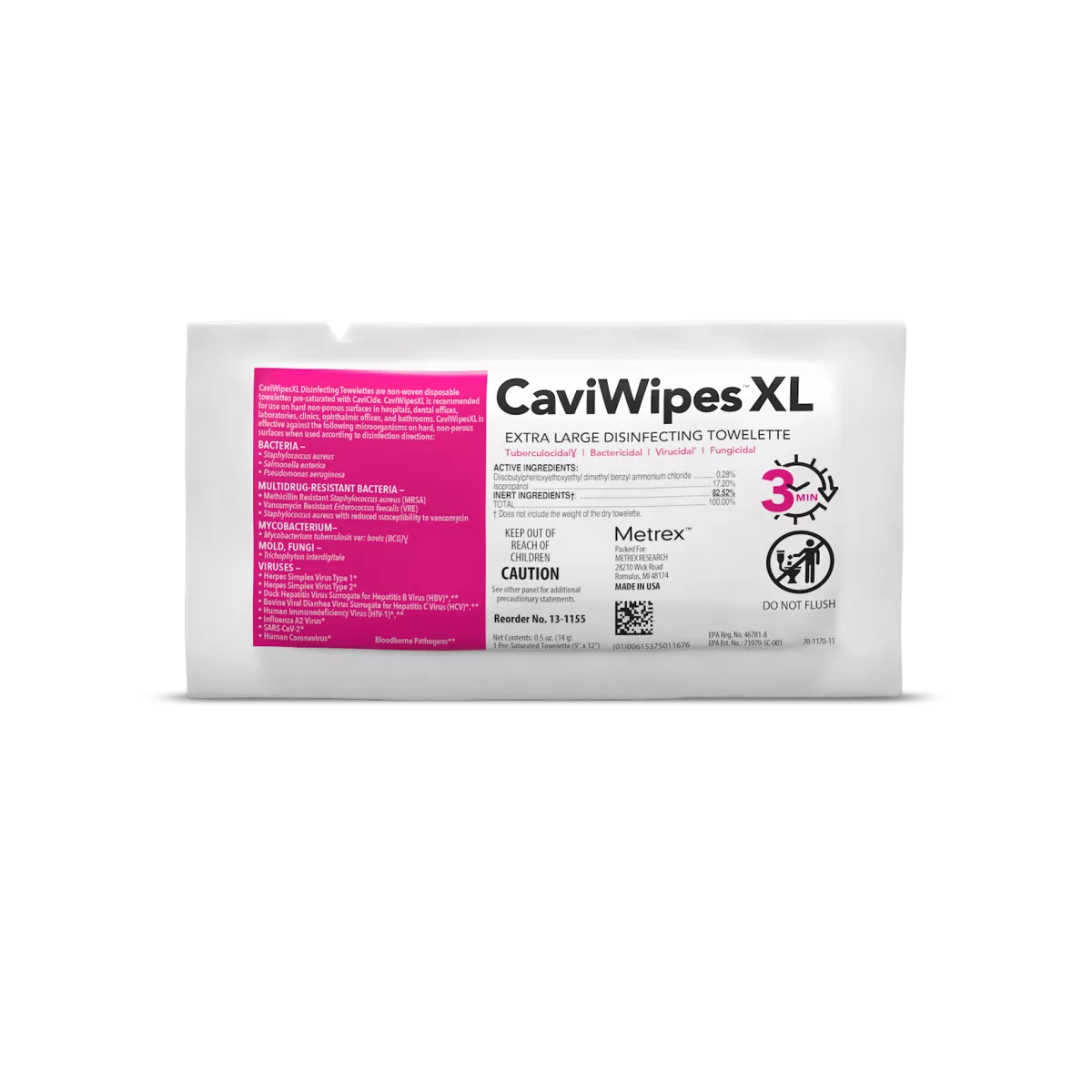 Metrex CaviWipes™ Surface Disinfecting Wipes