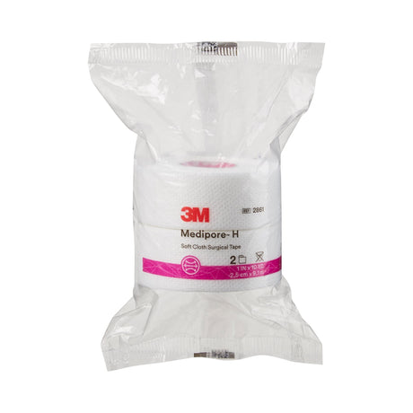 Packaged 3M Medipore-H surgical tape on a white background