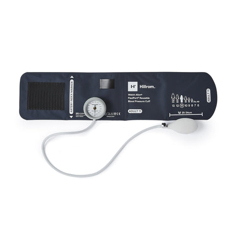 Hillrom blood pressure cuff with sensor on a white background
